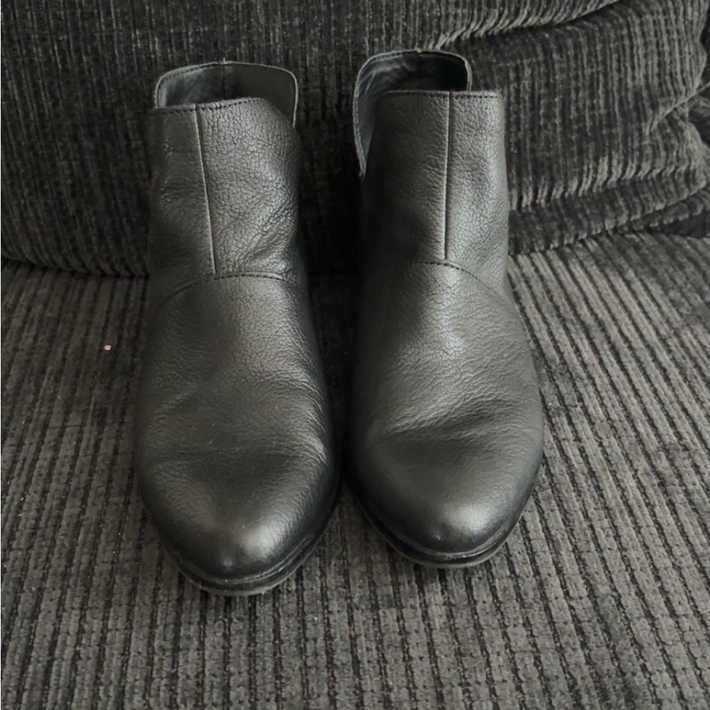 Women’s Black Leather Ankle Boots